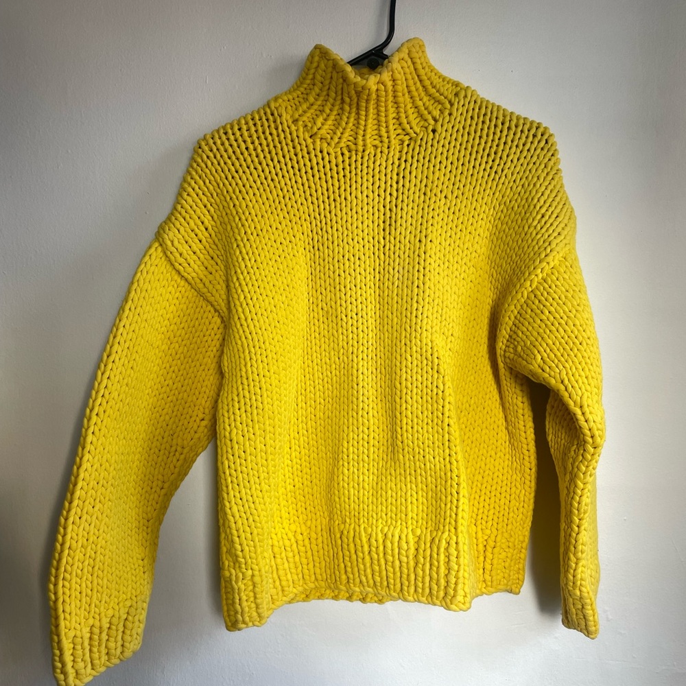 Tory Sport Yellow Turtleneck